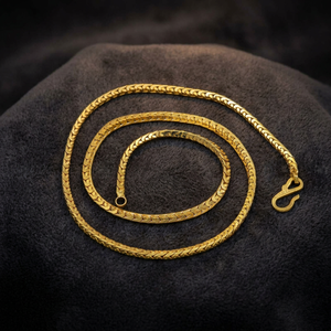 Cadena de Oro Micro de 14K, 18K, 24K al por Mayor, Diseño Moderno de Cadena Estilo Serpiente, Cadena de Moda, Cadena de Latón - Product Image 1
