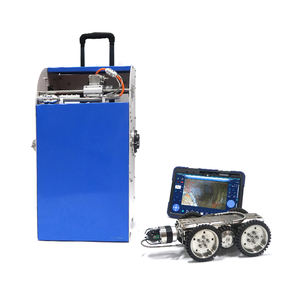 <span class=keywords><strong>Caméra</strong></span> sur chenilles de pipeline CCTV professionnelle IP68 avec objectif de rotation à 360 ° et rapport en temps réel pour l'inspection des égouts municipaux - Product Image 1