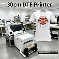 Imprimante DTF A3 30 cm, film PET, tête d'impression XP600, imprimante pour t-shirts, imprimante numérique pour transfert d'impression, machines d'impression DTF PET