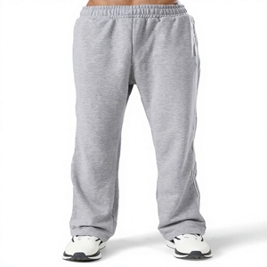 Custom Logo <b>Sweatpants</b> Unisex Thick Cotton Cuffed Joggers Men <b>Women</b> Casual 400 GSM Heavyweight Fleece <b>Sweatpants</b> - Product Image 1