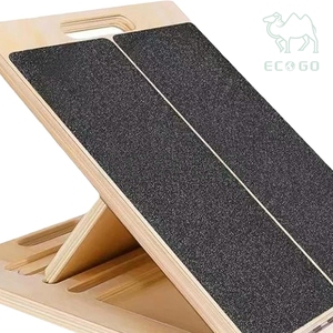Planches inclinées pliables portables en bois à angle réglable pour l'entraînement d'équilibre, le yoga, les exercices de gym et les étirements des mollets avec poignée - Product Image 6