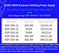 Offre Spéciale – Alimentation à découpage encastrée RSP-500-24, RSP-500-36, RSP-500-48 – Convertisseur de puissance AC-DC industriel avec entrée 85-264 VCA