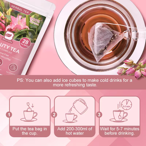 ชาบำรุงผิว OEM 28 วัน สูตร 6 in 1 สมุนไพรรวม ลิลลี่ โรเซลล์ พอริยา สารต้านอนุมูลอิสระ ช่วยให้ผิวขาว ช่วยย่อยอาหาร ปราศจากคาเฟอีน บรรจุ 28 ซอง - Product Image 6