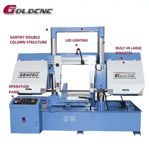 GOLDCNC Band Saw Meet Needs GB4260 Heavy Duty Large Band Saw Machine For Sale