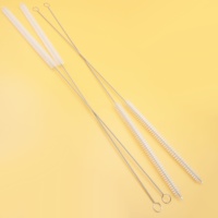 Brosse de nettoyage pour tube de liposuccion laparoscopique, instrument chirurgical, poils en nylon de haute qualité, écologique, en acier inoxydable