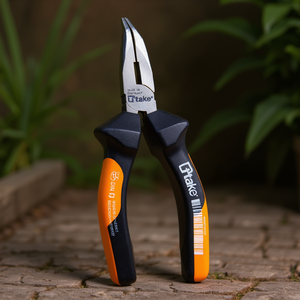 Ttake Bent Half Round Nose <b>Pliers</b> Wire Cutter 160mm Made In Germany - Product Image 3