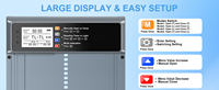 Porte automatique de poulailler à énergie solaire, affichage LCD Porte automatique de poulailler avec minuterie et capteur de lumière Mix 4Modes