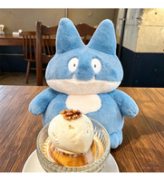 Peluche Munchlax Mignonne Kawaii Pokémon, Animal en Peluche Bleu, Corps Rond et Moelleux, Gros Ventre, Dents Blanches, Vente en Gros, Cadeau