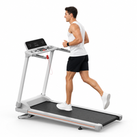Caminadora Blanca para el Hogar, Funcionamiento Silencioso, 2.5 HP, Capacidad de 150 kg, Inclinación Automática, Aplicación Inteligente, Máquina para Correr y Hacer Ejercicio en Casa