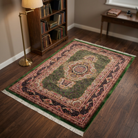Designer Pure Silk Carpet Modern High Quality Hand Knotted Rug Premium Washable Non Slip Luxury for Living Room Bedroom Hotel