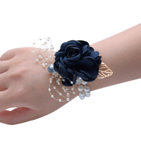 Fleur de poignet artificielle moderne de haute qualité pour mariée, demoiselle d'honneur, enfants, danse, corsage, cadeau, accessoires floraux pour la tête
