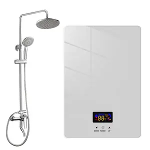 5500W instant electric water heaters for household showers, no water storage, small size, energy-saving, and power-saving