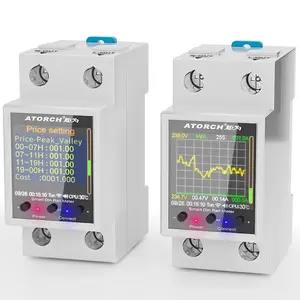 GR2PWS Smart Electricity Meter Tuya WiFi Din Rail Power Energy Meter AC50-320V Digital Display Monitor Voltage Curve Ammeter