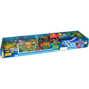 Parc d'attractions, centre de divertissement familial, équipement de terrain de jeux intérieur pour enfants, terrain de jeux intérieur de petite taille sur le thème de l'océan à vendre - Product Image 1