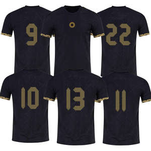 Maillot de football Club América Or du Mexique, Saison 2025, Ligue, Noir, Manches Courtes, Été, Personnalisable, Coupe - Product Image 1
