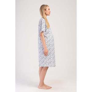 Tunique de grossesse KADIN P.SUPREM CIFT PATLI KISA KOL HAMILE - BLANC BRUIN - BLANC BRUIN - Product Image 2