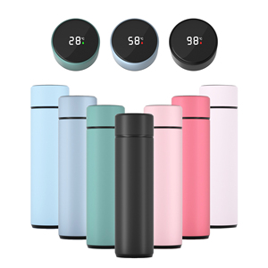 Bouteille d'eau intelligente en acier inoxydable à double paroi sans BPA avec affichage de la température, personnalisable avec logo, en PP – Meilleures ventes - Product Image 2