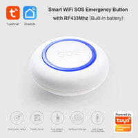 Bouton d'Appel d'Urgence Tuya Smart Life avec Télécommande Wifi pour Enfants et Personnes Âgées - Alarme d'Urgence PST-WE571