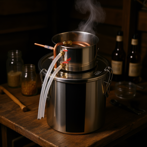 Alambique de Acero Inoxidable de 5 Galones para Destilación de Vino, Alcohol y Agua, Kit de Elaboración Casera de Bebidas - Product Image 2