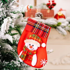 <b>Hot</b> Selling Xmas Ornaments Christmas <b>Socks</b> Christmas Gift Bags Snowman Party Gifts Bag Christmas Stocking - Product Image 4