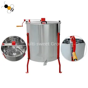 Beekeeping Equipment Stainless Steel 6 Frame Manual Bee Honey Centrifuge Extractor Machine