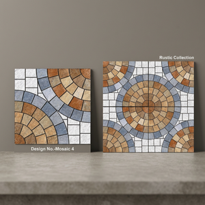 Dalles de stationnement en porcelaine gaufrées de designer 40x40 cm, revêtement de sol extérieur numérique haute résistance pour allées - Product Image 2