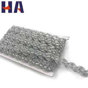 Сделай сам, Полиэстеровая одежда, татуировка, кружевная отделка, ткань S-образной формы, плетеная отделка, кружевные края, шитье, Одежда для танцев, костюм, Золотая, серебряная кружевная отделка - Product Image 1