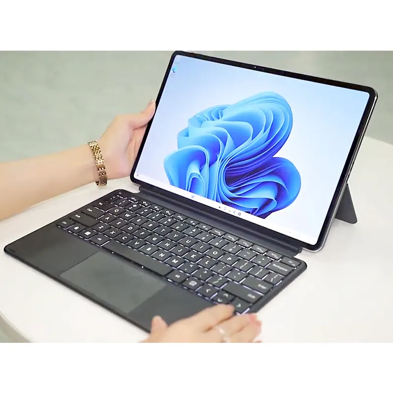 Nieuwe 12.6 "2 In 1 Laptops Ddr5 8Gb Ram Vingerafdruk Win 11 Intel Tablet Pc Met Toetsenbord En Pen