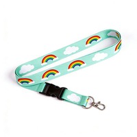 CH Wholesale Sublimation Printing Polyester Lanyards With Logo Custom Certification Keychain OEM ODM ECO Promotion Event Gifts