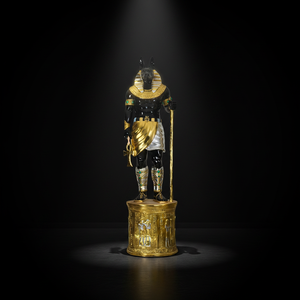 Grande statue d'Anubis en fibre de verre, sculpture de dieu égyptien, décoration intérieure et extérieure, statue d'art égyptien ancien en FRP sur mesure - Product Image 4