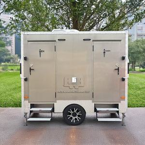 Remolque de Baño Portátil de Acero Inoxidable, Baño Exterior Duradero, Estructura Resistente a la Corrosión, Ecológico y Fácil de Usar - Product Image 3