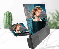 3d Screen Magnifier 12'' with Speakers Phone Screen Magnifier