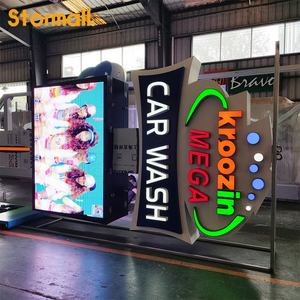 Insegna a Pilone Illuminata a LED con Grado di Protezione IP65, Insegna di Orientamento per Autolavaggio, Insegna LED Personalizzata per Esterni per Stazioni di Servizio con Prezzi Carburante - Product Image 4