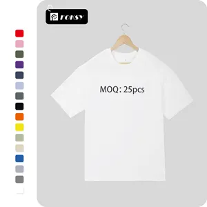High Quality Heavyweight Mens Blank T Shirts Unisex Oversized Drop Shoulder Cotton T-shirt Customized Logo Pastel Blank T Shirts