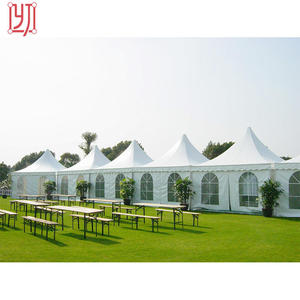 Tente de réception extérieure personnalisée toutes saisons 6x6m avec structure en aluminium et toit haut pour événements - Product Image 4