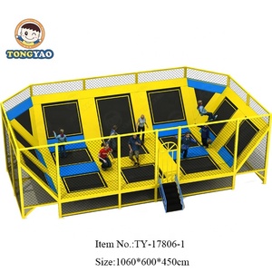 Aire de jeux intérieure pour enfants, ensemble de jeux souples en PVC, trampoline, piscine à balles, équipement d'exercice, filet de protection pour saut à l'élastique de 6 pieds - Product Image 3