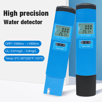 Mètre numérique portable étanche 10 en 1 TDS/EC/PH/Salinité/Température avec pile AAA OEM pour piscines et aquariums