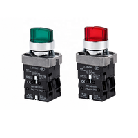 Interrupteur à bouton-poussoir XB2 avec LED éclairée, bouton rotatif autobloquant à deux ou trois positions, sélecteur rotatif à deux positions