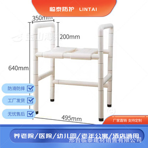 Barre d'appui de salle de bain Jin Lintai avec roulettes, jaune et blanc, capacité de 300 lb, antidérapante, design moderne pour la sécurité des toilettes et de la douche - Product Image 5
