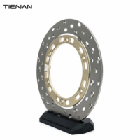 Disque de frein flottant pour moto, rotor semi-flottant, support en aluminium anodisé or, rotor de frein universel CNC, remplacement