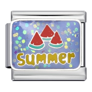 Abalorios Italianos de Cuatro Estaciones: Primavera, Verano, Otoño, Invierno, con Diseños de Frutas, Flores, Copos de Nieve y Árboles de Navidad, de 9mm, para Pulseras Nomination - Product Image 3