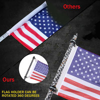 Luz LED Espiral para Mástil de Bandera, 30cm/60cm/90cm, RGB 2 en 1, Luces LED Mágicas para Mástil de Bandera, Iluminación Ambiental, Decoración para Automóvil