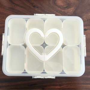 Portable Hand-Held Plastic Heart-Shaped Food <b>Storage</b> <b>Box</b> Fresh-Keeping Refrigerator Compartment Draining <b>Box</b> Picnic Fruit <b>Box</b> - Product Image 4