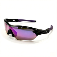 Lunettes de soleil de sport OEM avec protection UV pour le cyclisme et la course à pied, plusieurs options de couleurs, verres en polycarbonate, semi-cerclées, unisexe