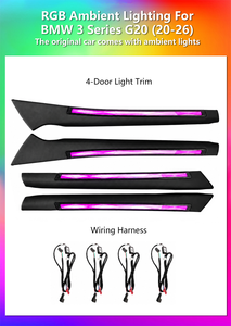 ICarsin for BMW <strong>3</strong> Series G20 2020-2026 Ambient Light Dynamic Crystal Style Sync Original Screen Control Car Upgrade Accessories - Product Image 2