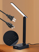 American Standard LED Chargement USB Type C Prise Réglage intelligent Lampe de table de chevet pour chambre à coucher Hôtel Lampes de table modernes