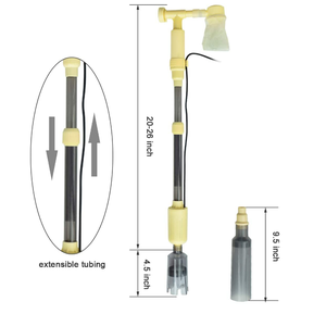 <span class=keywords><strong>Aquarium</strong></span> Elektrische Automatische Grindreiniger, 4 In 1 Slib Extractor Waterwisselaar Voor Aquaria, Dc 12V Veilige Spanning 18W - Product Image 4