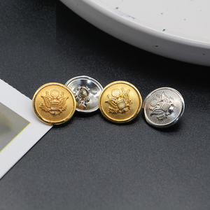 Women Coat Sewing <b>Button</b> Wholesale Embossed round Shank Novelty Design 15mm-25mm Zinc Alloy Metal Type - Product Image 3