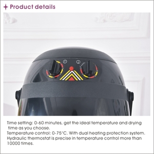 Sèche-<span class=keywords><strong>cheveux</strong></span> de salon, machine à sécher les <span class=keywords><strong>cheveux</strong></span>, 1000W, matériau ABS, noir et blanc, montage mural <span class=keywords><strong>pour</strong></span> le chauffage des <span class=keywords><strong>cheveux</strong></span> - Product Image 6