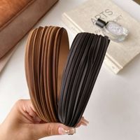 Serre-tête torsadé en satin tendance, haut de gamme et polyvalent, pour femme, estival, simple, effet amincissant pour les cheveux
